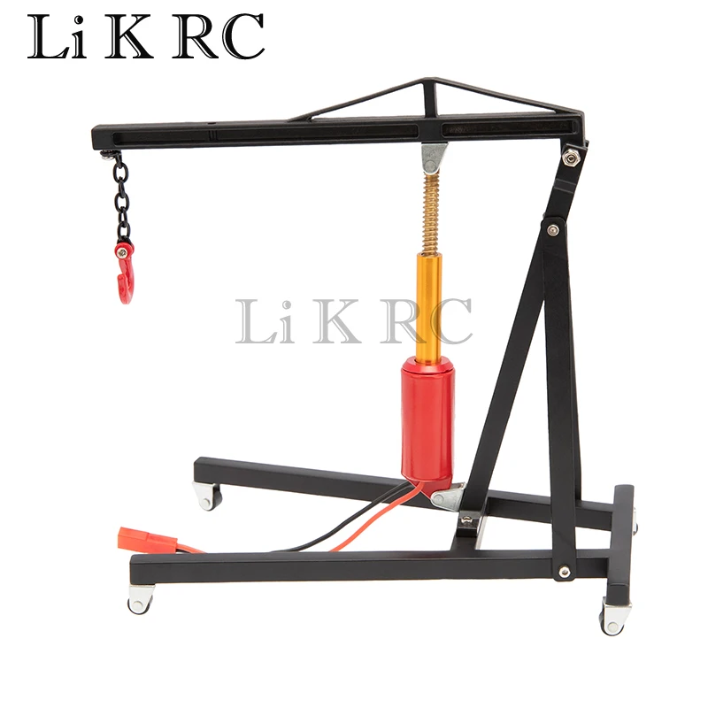 Metal Electric 1/8 1/10 Engine Crane Hanger Universal for SCX10 Rock Crawler Crane Jacks Lifting Tools Decorations Accessory