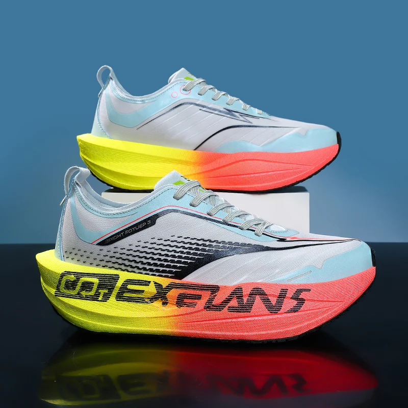 Carbon Plate Marathon Running Shoes Lightweight Breathable Comfort Athletic Sneakers For Men Women