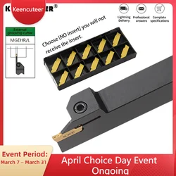 1PC MGEHR1212-1.5/2/3 Grooving Tool Holder 10pc MGMN Carbide Insert MGEHR cnc Straight Shank External Turning Tool Lathe Bar