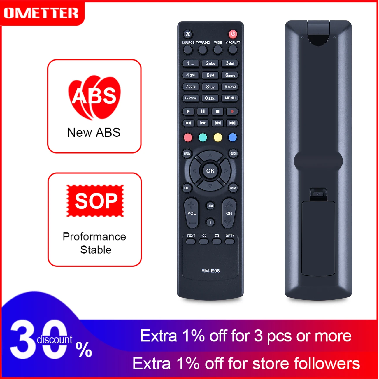 Remote Control Contorller Replacement for HUMAX RM-E08 VAHD-3100S TV Television Box Commander Directly Use