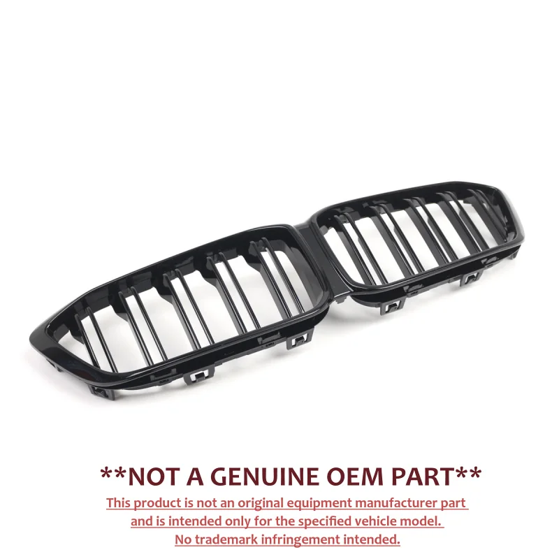 For BMW M2 F87 Black Double Slat Front Bumper Grille Air Intake Vent Grill Body Kit Exterior Accessories