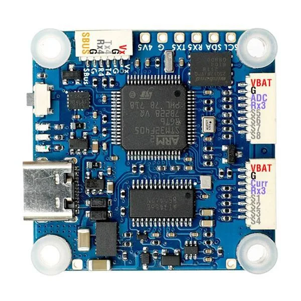 MATEK F405-HDTE F4 Flight Controller STM32F405 Built-in Dual BEC OSD Blackbox 3~12S LiPo 30X30mm for FPV Drone Instead F722-HD