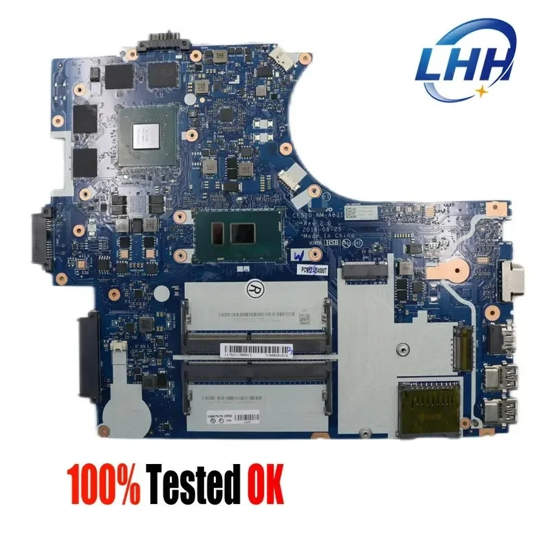 NM-A831 Mainboard CPU I7-7500U 01EP403 for Lenovo ThinkPad E570  Laptop Motherboard GPU GTX 950M 2G 100% Test