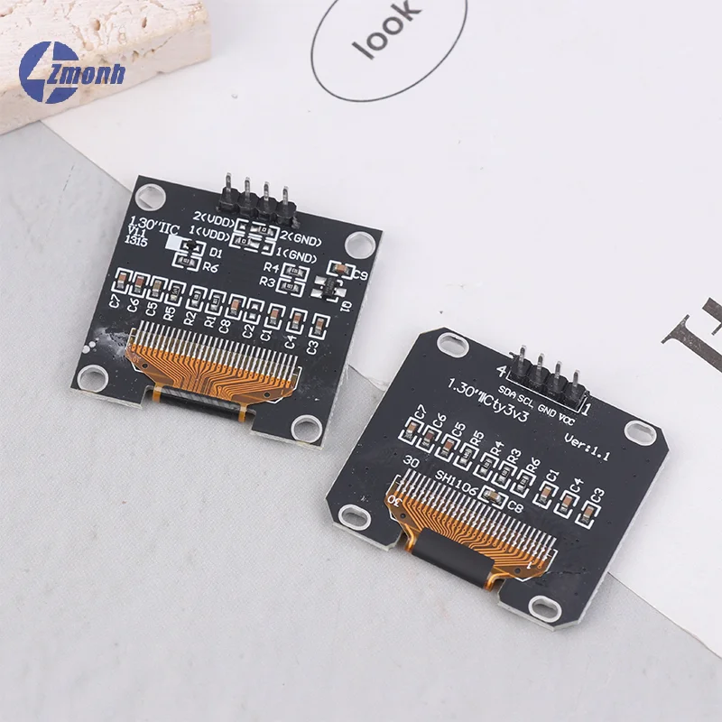 New！1PCS 1.3 Inch OLED Module SPI/IIC Communicate White/Blue Color 128X64 1.3 Inch OLED LCD LED Display Module 1.3