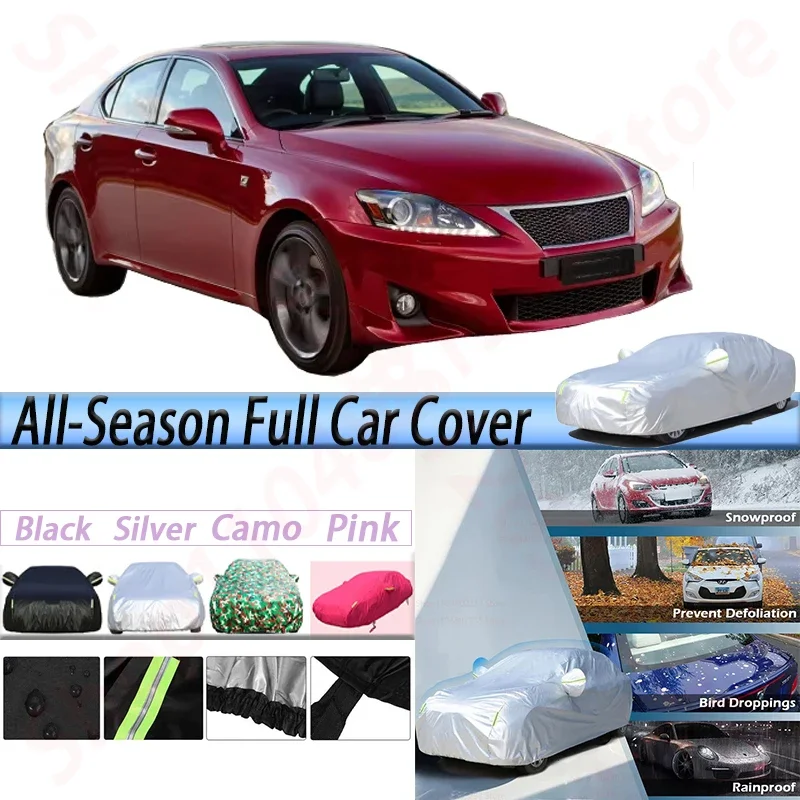 

Car Cover Anti-UV Sun Shade Snow Rain Dust Prevent Cover Windproof For Lexus IS IS500 IS300h IS200t IS300 IS200d IS250 IS350