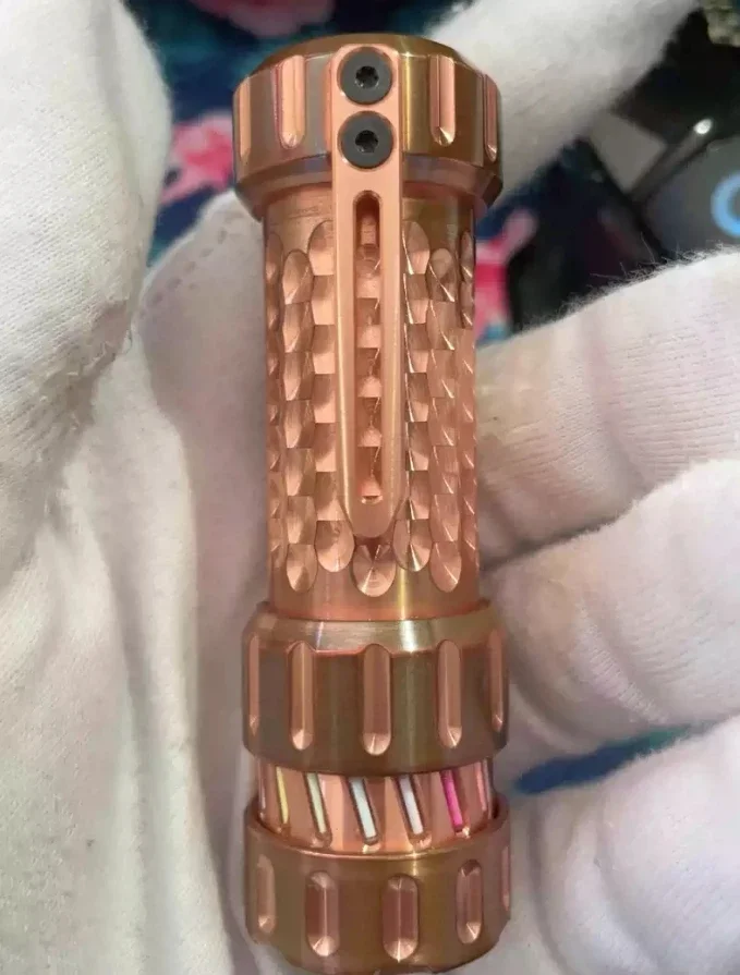 

USED EDC MF limited edition copper flashlight