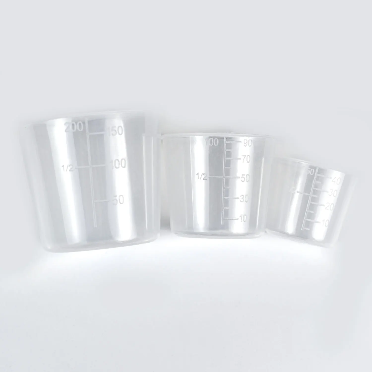 Topranc Transparent Plastic Measuring Cup With Lid Scale Mixing Container DIY Craft Bait Mixing Tool