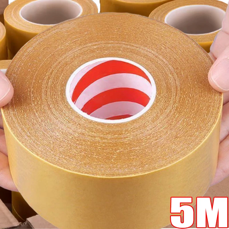 Strong Double Sided Cloth Base Tape Translucent Mesh Tape Waterproof Super Fixation Traceless High Viscosity Carpet Adhesive