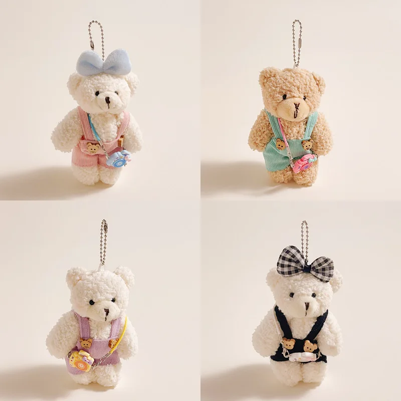 New Pendant Sweet Style Key Chain Cute Plush Bear Plush Pendant Valentine's Day Gift For Girls Plush Doll Teddy Bear Bag Pendant