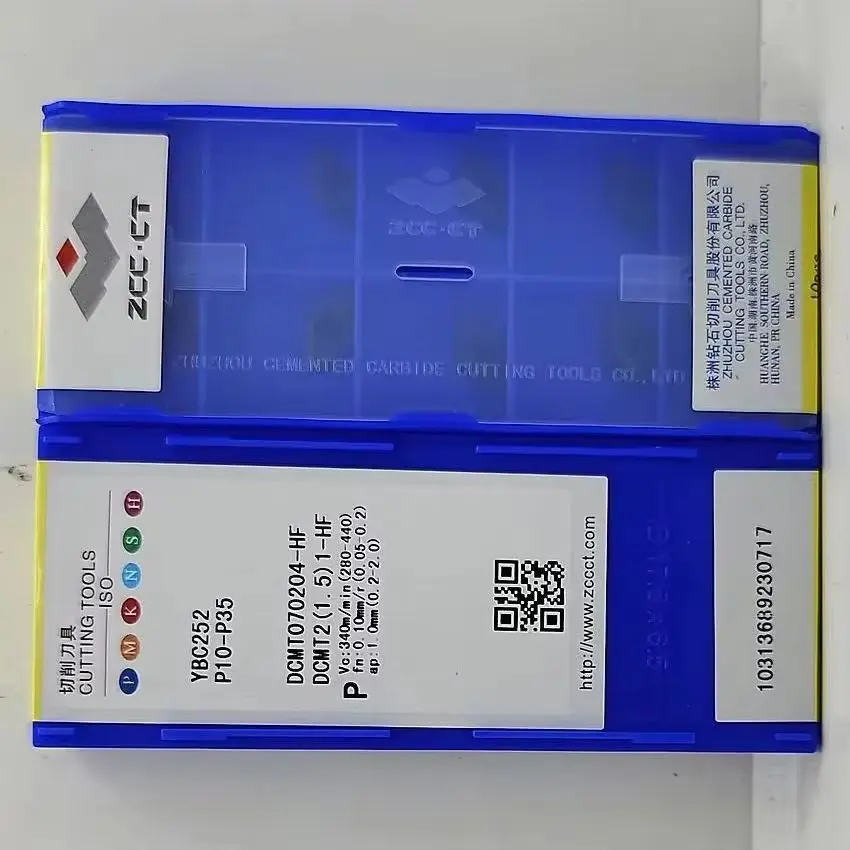 DCMT070204-HF YBC252/DCMT070204-HF YBC251/DCMT070204-HF YBG202/DCMT070204-HF YBC152 ZCC.CT CNC carbide inserts turning blade