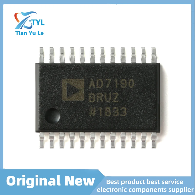 New original  AD7190BRUZ-REEL TSSOP-24 24-bit sigma-delta analog-to-digital converter (ADC)