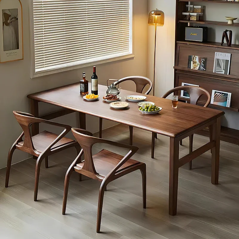 

Простой высококачественный обеденный стол из дерева, современный роскошный стол для гостиной, ресторана, центральный стол, письменный стол, мебель для гостиной