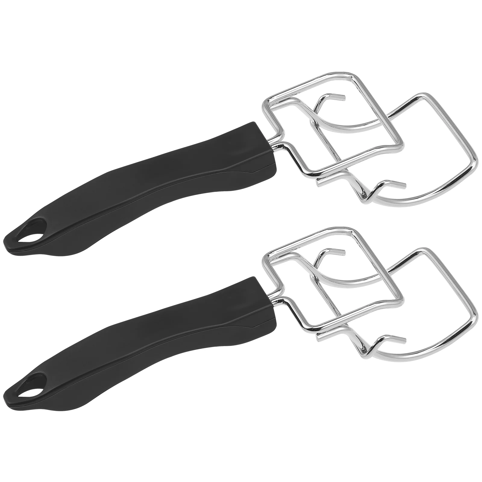 

2 Pcs Bakeware Tongs Hot Plate Gripper Dish Clip Oven Baking Tray Clamp Grill Rack Stainless Steel Pan Extractor