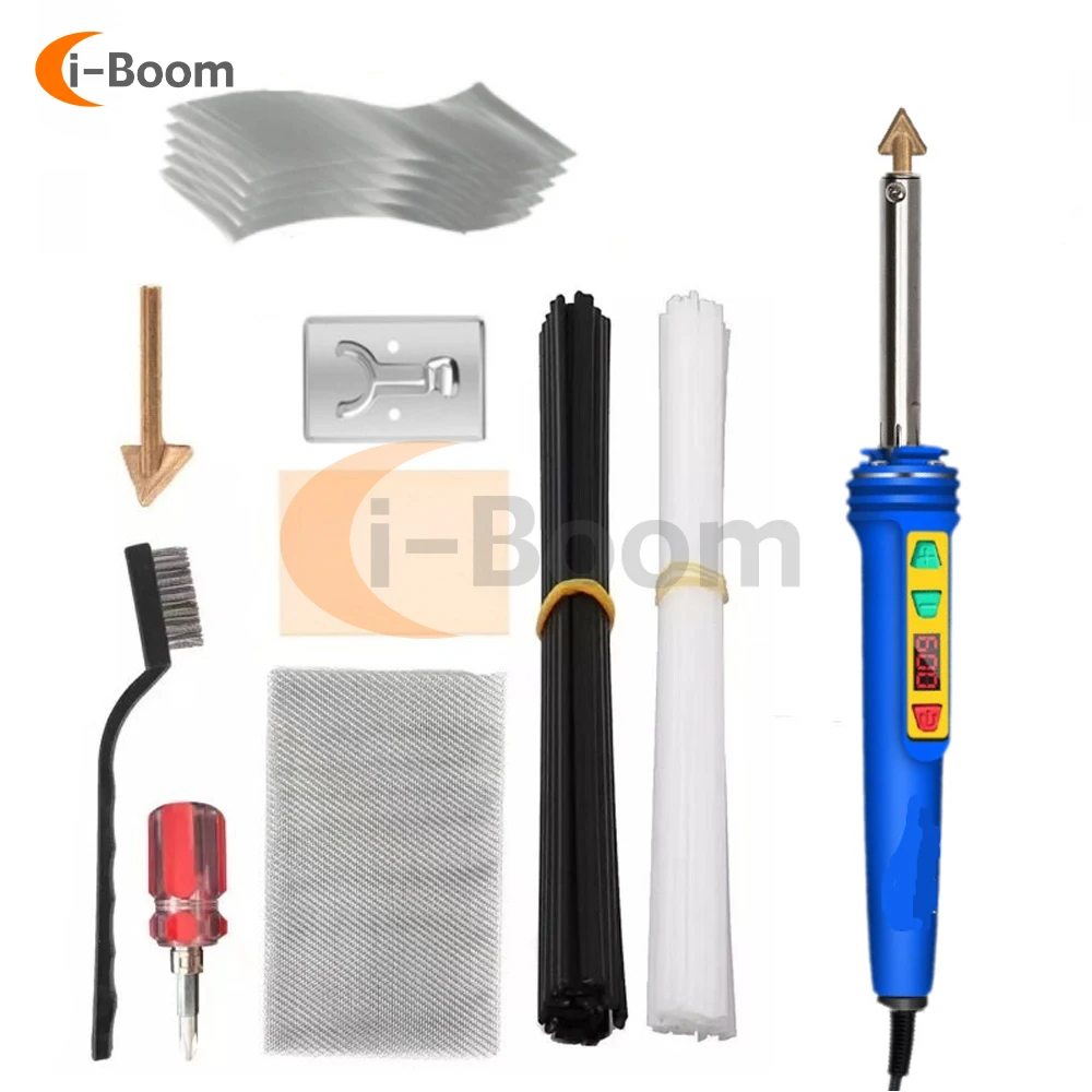 AC110V/220V 100W Plastic Welder Electric Soldering Iron 180℃~500℃ Adjustable Temperature Welding Equipment For Car Bumper Repair