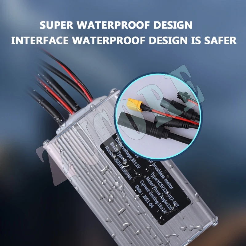 Controlador de bicicleta de botella eléctrica de litio sin escobillas de onda sinusoidal 36V48V350W500W accesorios de asistente de energía eléctrica modificada