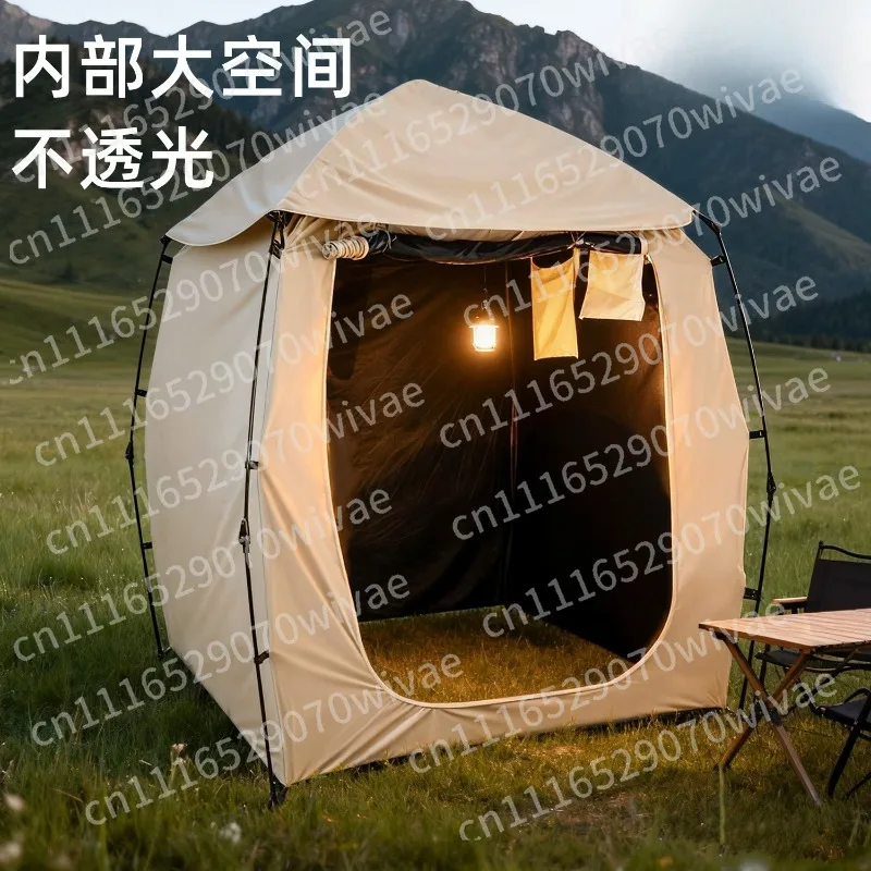 Outdoor automatic shower, bath, changing toilet tent, outdoor emergency full shading, waterproof, rainproof and windproof