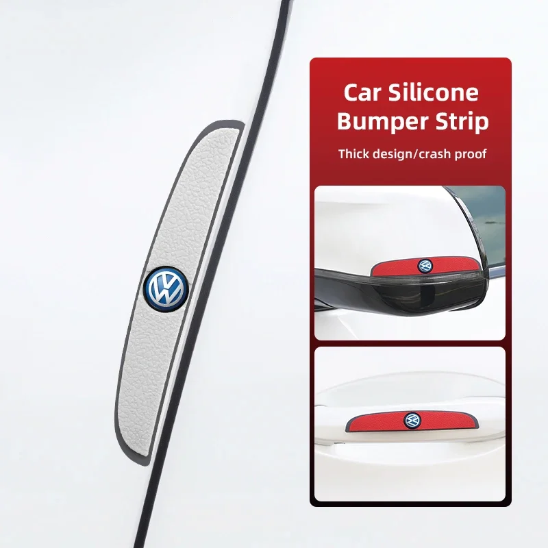 

4 шт. силиконовые защитные накладки на кромку двери автомобиля для VW GTI Polo Golf Passat Tiguan Arteon Touareg CC Taigo Caddy