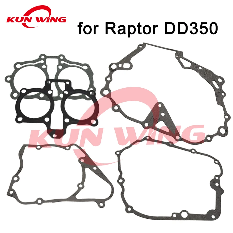 Motorcycle Engine Full Complete Gasket Set for Regal Raptor DD350 DD 350 320cc DD350G DD350E-6C