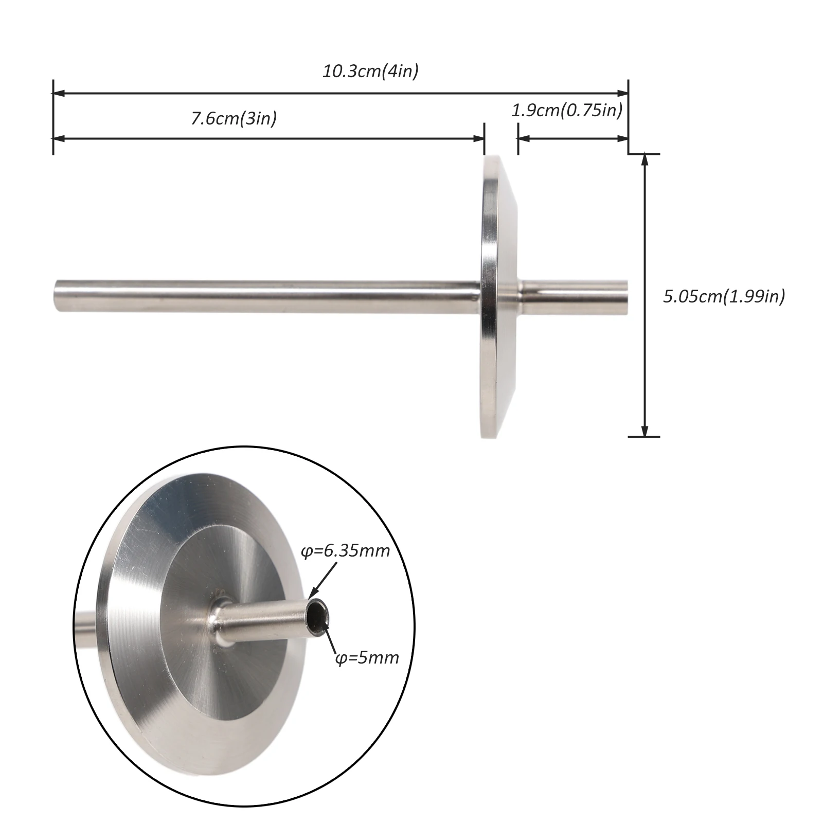 Tri Clamp 1.5 Inch Thermowell 3