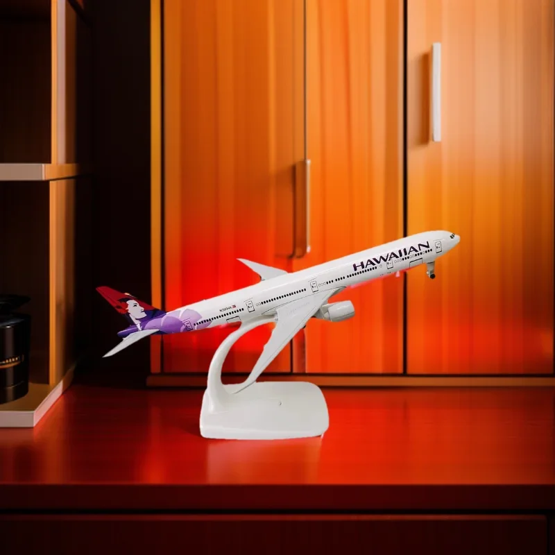 

Scale Plane Toy 20CM Hawaii Die-cast Metal Alloy Aircraft Model B777 Airline Aviation Airplane Decoration Model Plane Child Boy