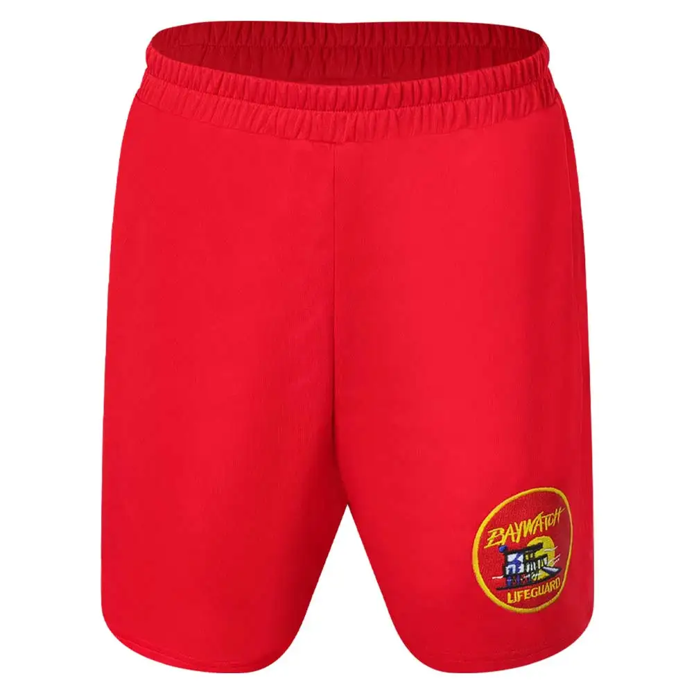 Beach Clothing C.J. Parker Cosplay 1989 Movie Baywatch Swimming Pants Men Costume Shorts Outfits Halloween Carnival Party Suit