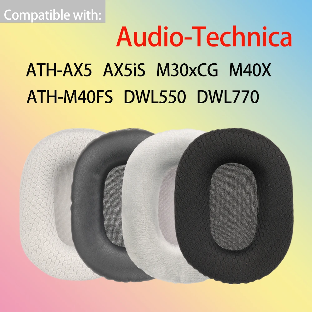 Ear Cushions for Audio-Technica ATH-AX5 AX5iS Headphones M30xCG M40X M40FS DWL550 DWL770 Headset Soft Foam Earpads Replacement