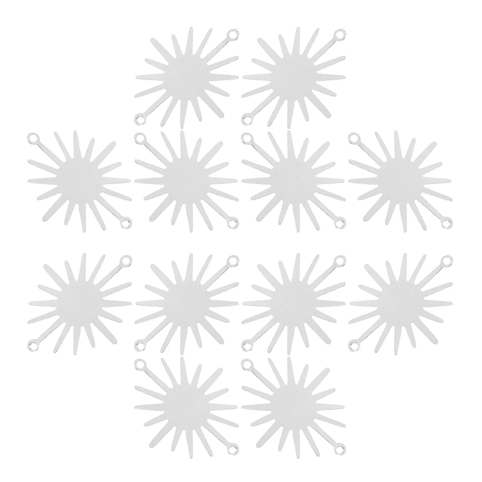 20Pcs Sunflower Pendant Charms Meticulously Polished Smooth Edges for Crafting Accessories Earrings Necklace Bracelet Supplies