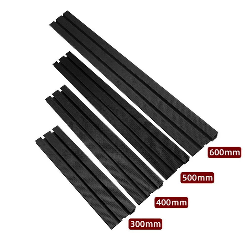 Wytrzymała aluminiowa szyna ukośna z rowkiem T, przeznaczona do różnych projektów stolarskich, w tym CNC i piły stołowe.