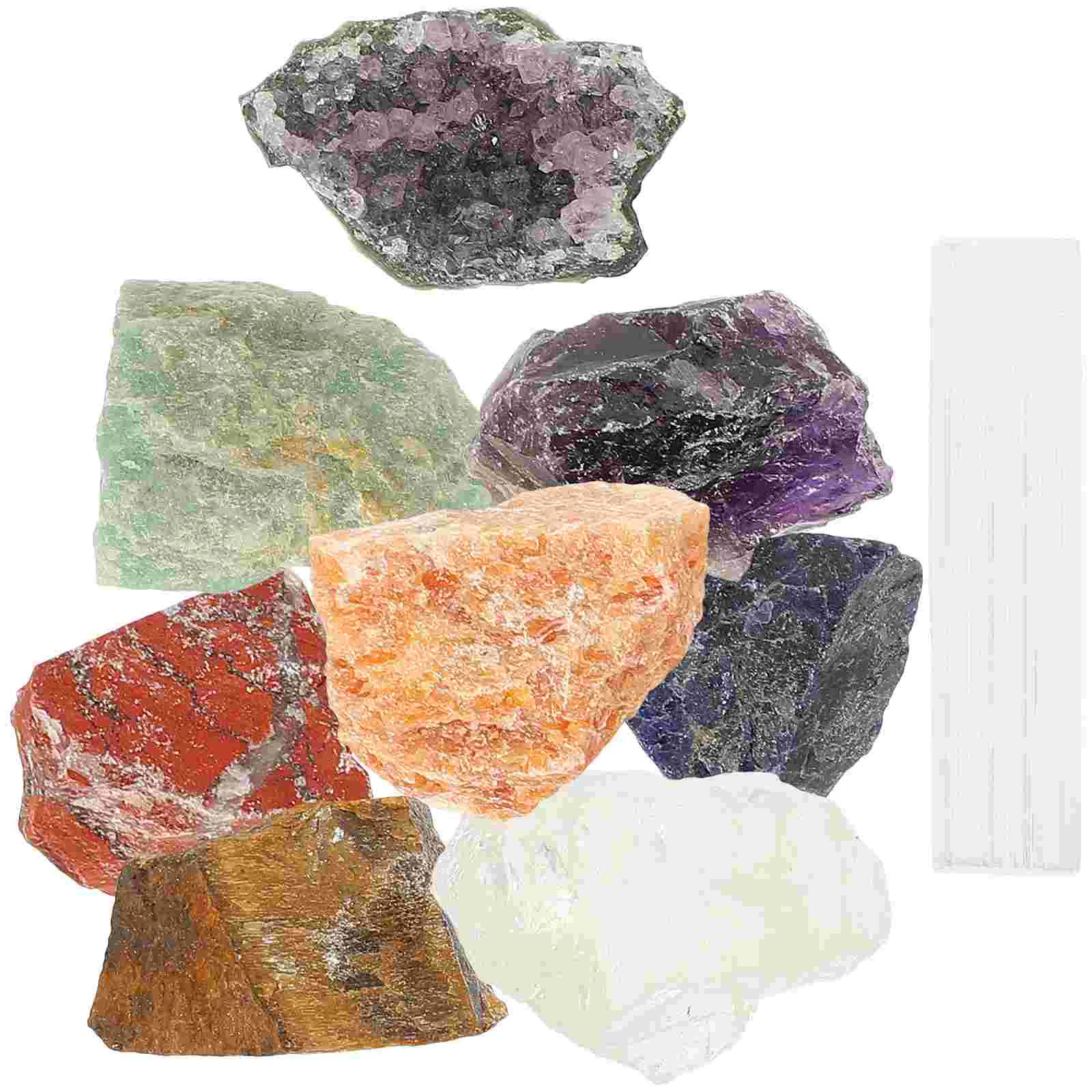 

7 Tumbled Gemstones Healing Crystal Set Decor Small Chakra Household Daily Meditation