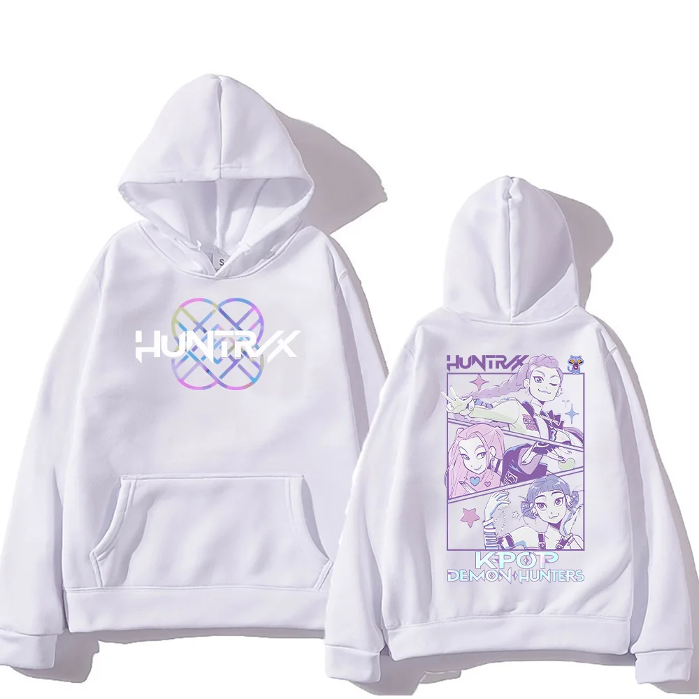 KPop Demon Hunters Hoodies Merch Kpop Men Women Sweatshirt Fashion Versatile Streetwear Oversized Y2K Pullovers Trends Anime Top