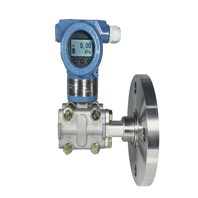 DN50 DN65 Differential Pressure Transmitter With Display Water Liquid Gas Pressure Sensor