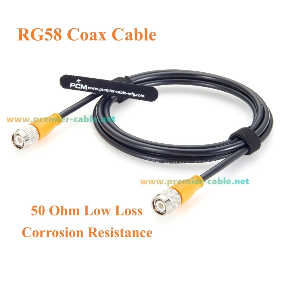 TNC-Stecker auf TNC-Stecker Koaxialkabel RG58 50 Ohm Verlustarmes HF-Verbindungskabel für Antenne, Amateurfunk, WLAN, 4G 5G LTE, GPS, Drahtlos – Detail 4