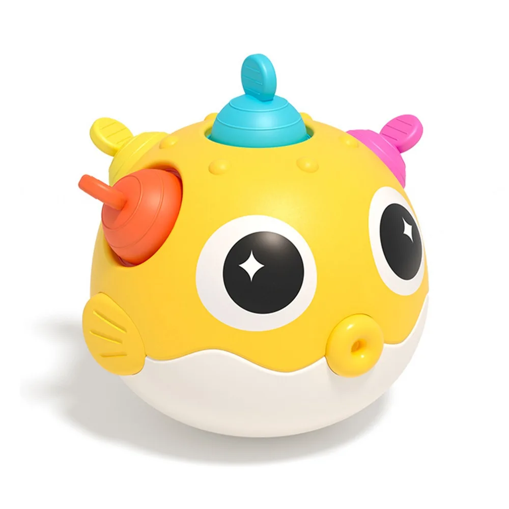 Audiovisuelles Training Roly-Poly-Babyspielzeug mit Klingeln, stoßfest, für Neugeborene, Glocke, Schleifen von Zähnen, Handübungen, Wackelspielzeug