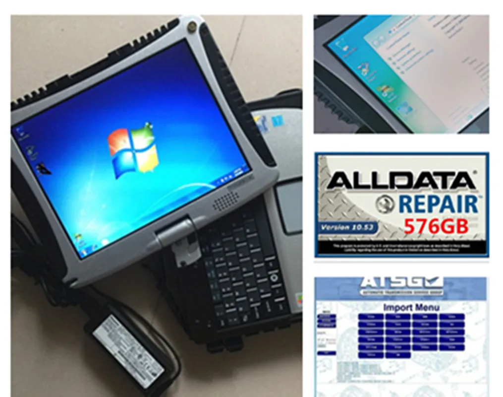 CF-19 Toughbook i5 CPU 8GB Ram Laptop +1tb hdd with alldata 10.53 mit 2015 atsg software ready to use