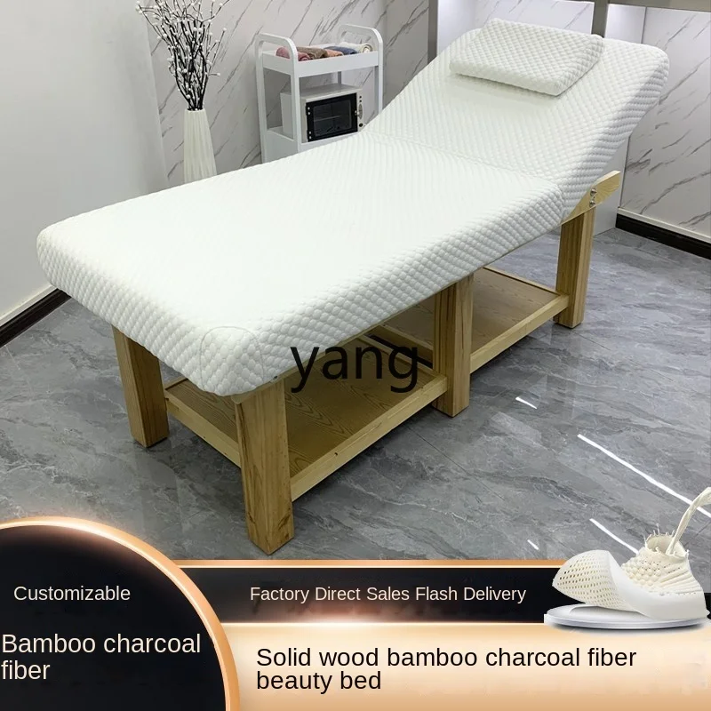 CX Beauty Salon Special Solid Wood Latex Facial Bed Massage Massage Bed Eyelash Tattoo Couch