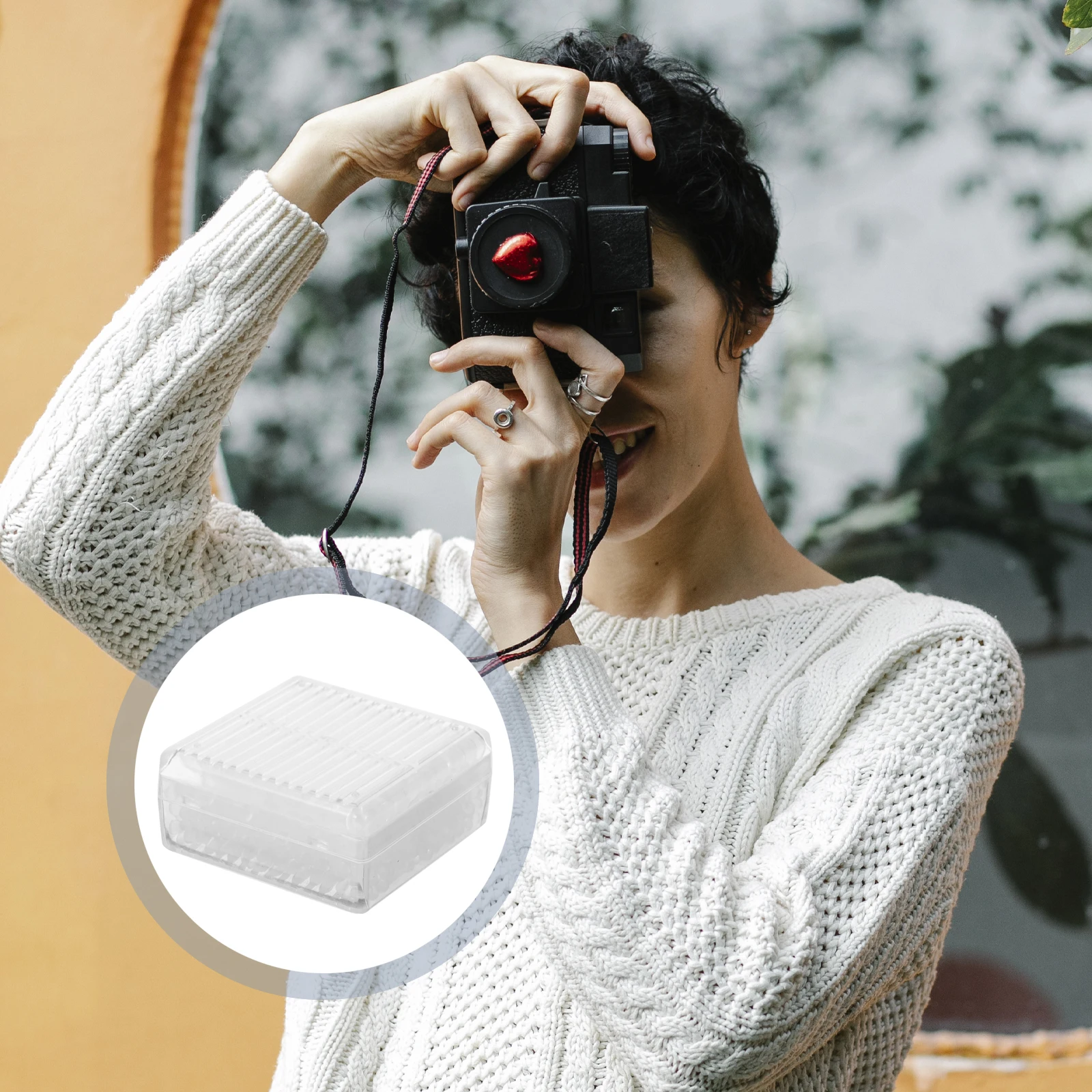 2Pcs Camera Moisture Absorber Box Silica Gel Dehumidifier Safe Drying Agent Reusable Multi-Use Camera Protector