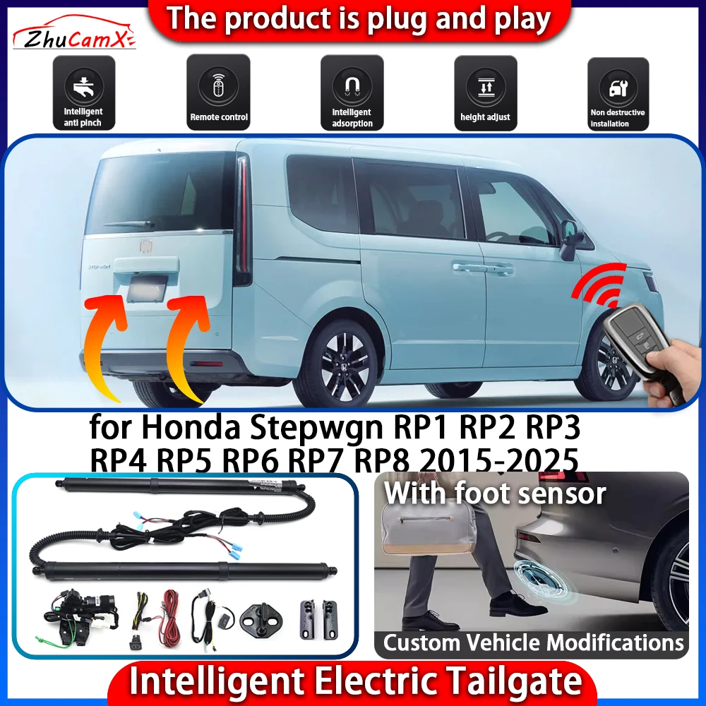 نظام الباب الخلفي الذكي الذي يعمل بالطاقة لهوندا Stepwgn RP1 RP2 RP3 RP4 RP5 RP6 RP7 RP8 2015-2025 طقم رفع صندوق السيارة الذكي التلقائي #1