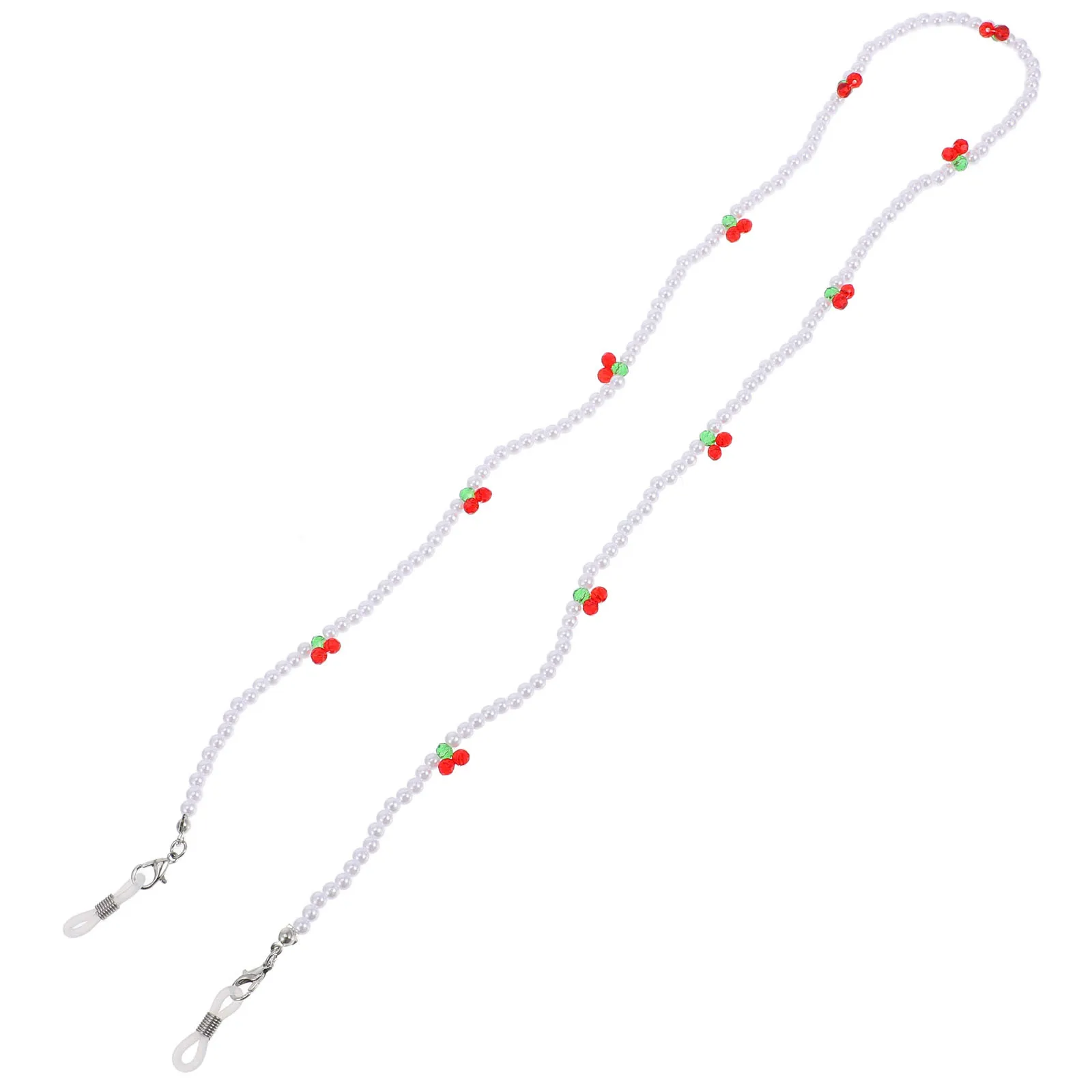 

1Pcs Cherry Bead Eyeglasses Chain Delicate Hanging Bead Chain for Glasses Mask Decorative Stylish Eyeglasses Cord