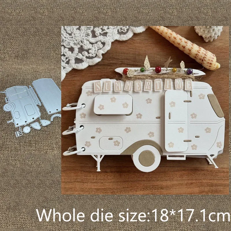 Neues Design Handwerk Metall Schablone Form Stanzform Camper Auto Dekoration Sammelalbum gestanzt Album Papier Karte Handwerk Prägung