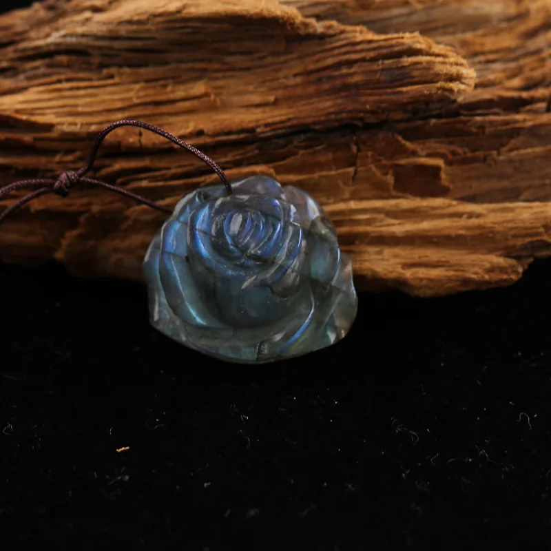 B&F Handmade Labradorite Pendants, Genuine Natural stones beads, Unique Stones for jewelry & DIY Earring Beads