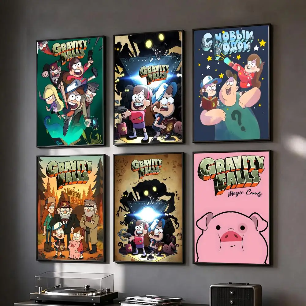 animation Gravity Falls New Arrival Popular Art Print Poster HD Wall Art Sofa Home Decor Gift For Fans