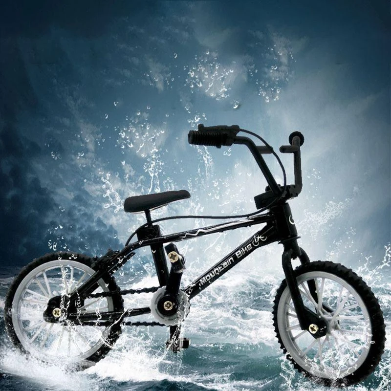 Y4QA Mini in lega dito in bicicletta Sport Bike Disposizione bici da te per il gioco creativo skateboard bambini giocattoli