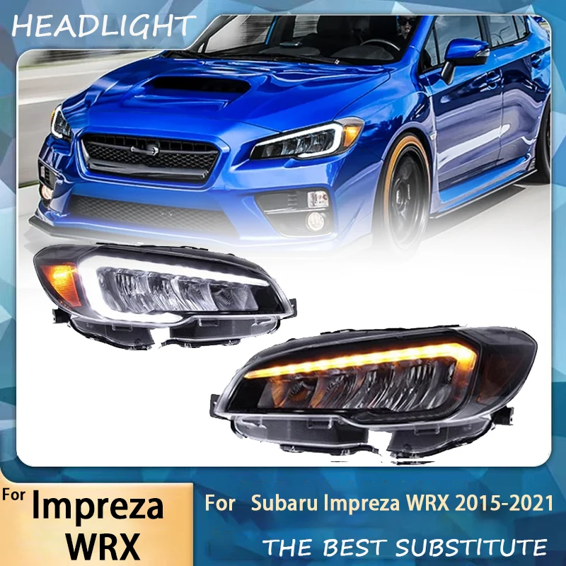 Car Styling Head Lamp for Subaru Impreza WRX Headlights 2015-2021 LED Headlight LED DRL Projector Lens Dynamic Auto Accessories
