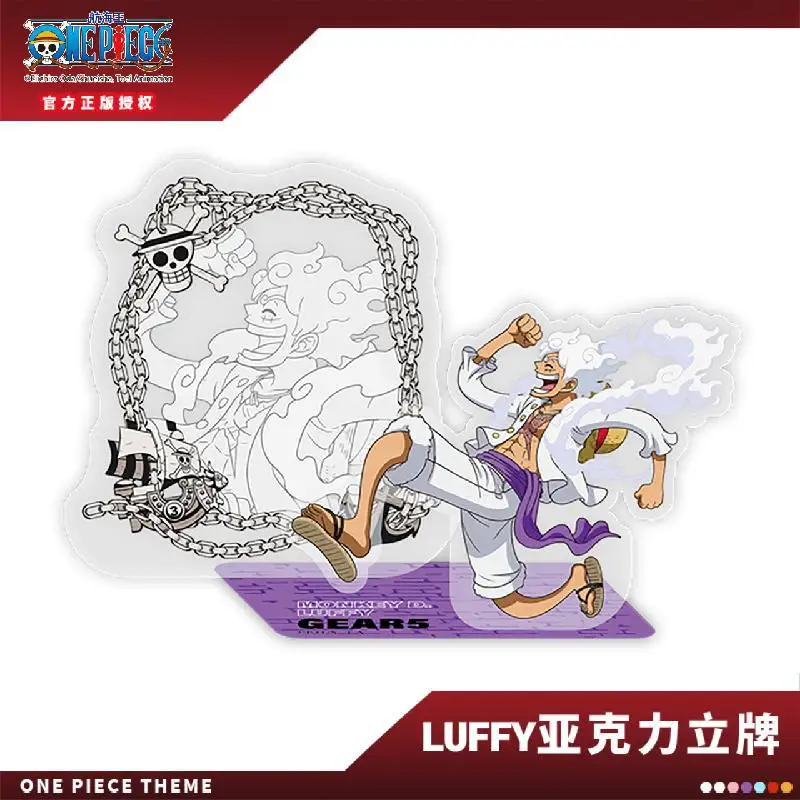 Genuine anime one piece  LUFFY acrylic standing brand GEAR1-5 Luffy standing brand ornament new periphery