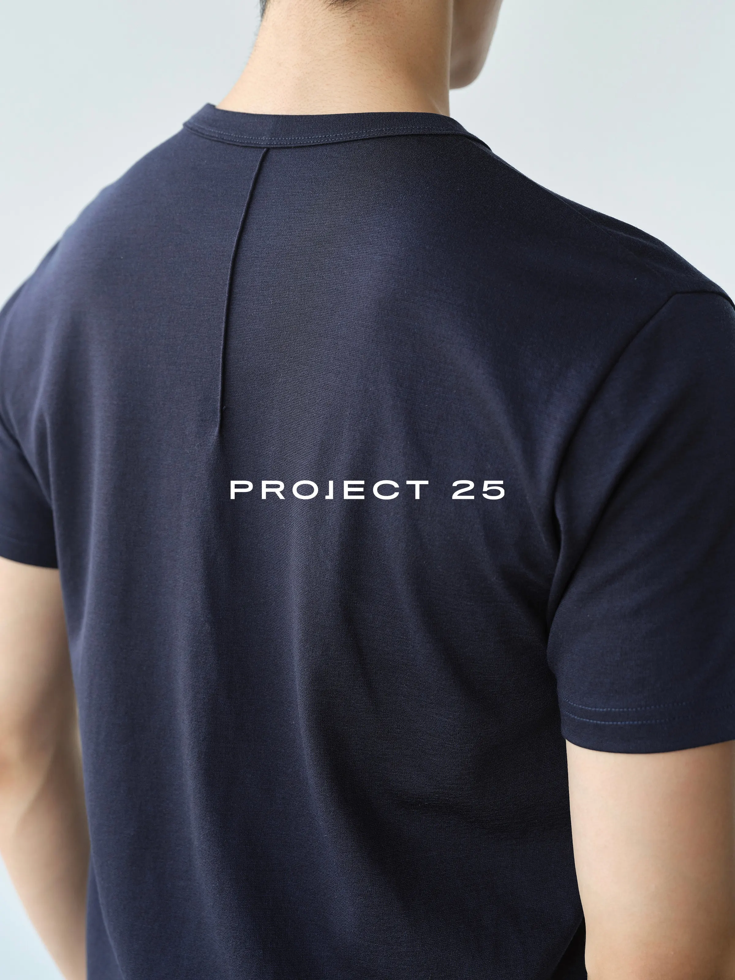 PROJECT 25 Mens Slim Fit T-Shirt Triacetate Tencel Blend Light Dry Wrinkle Resistant Machine Washable