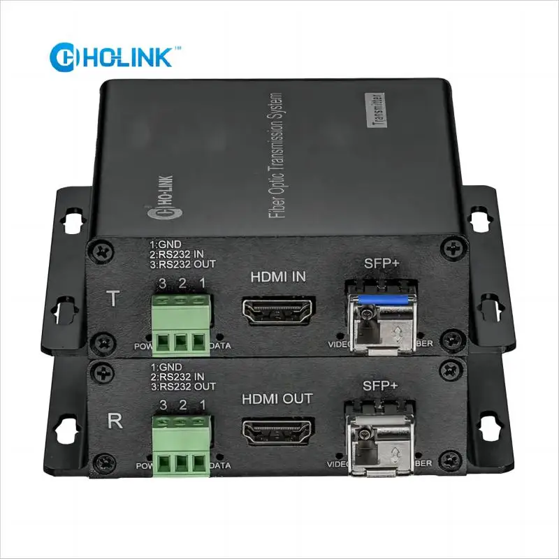 

Ho-link-fiber optic extender converter, 1 Ch, 4K @ 30Hz, RS232/RS485, video audio data