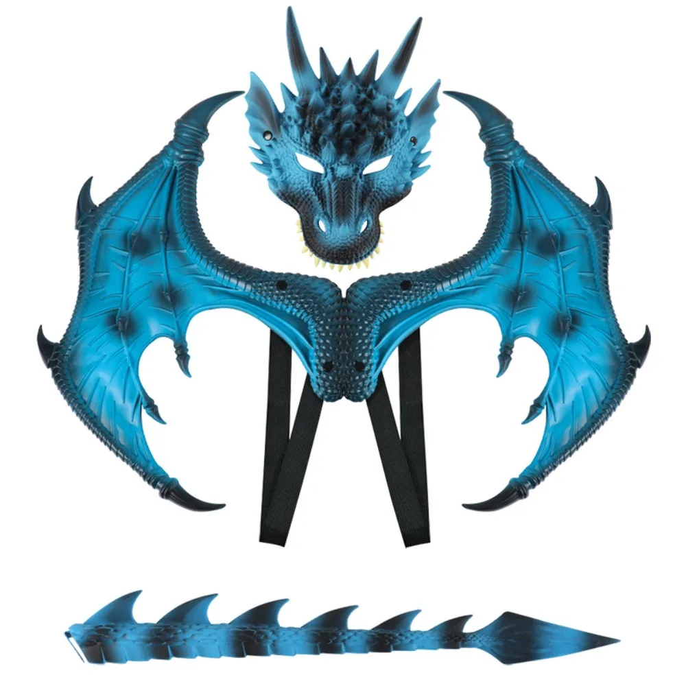 

Cosplay Dragon Wing Tail Mask Set Role Playing Dress Up Halloween Ultra Light Dragon Set Animal Anime Halloween Costumes