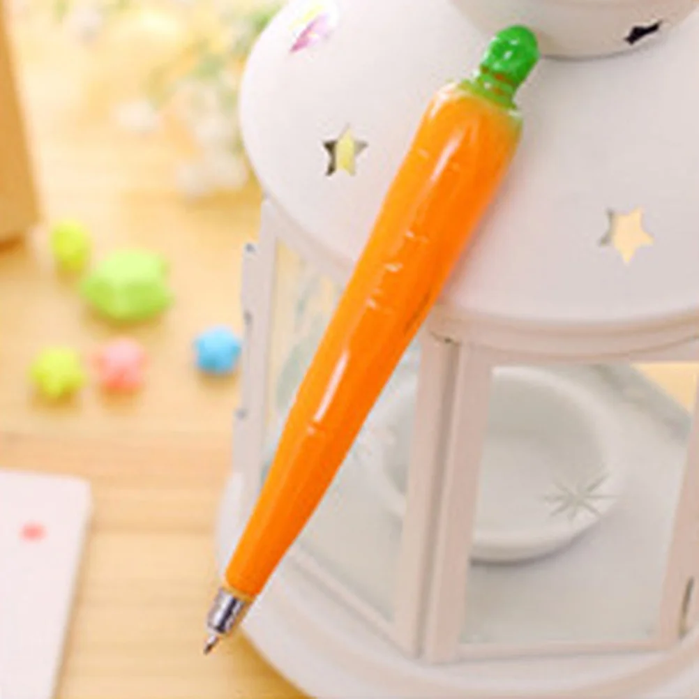 

1Pcs Cartoon Fruit Ballpoint Pen Carrot Shape Magnetic Orange Non-Skid Smooth Writing Perfect for Students Office