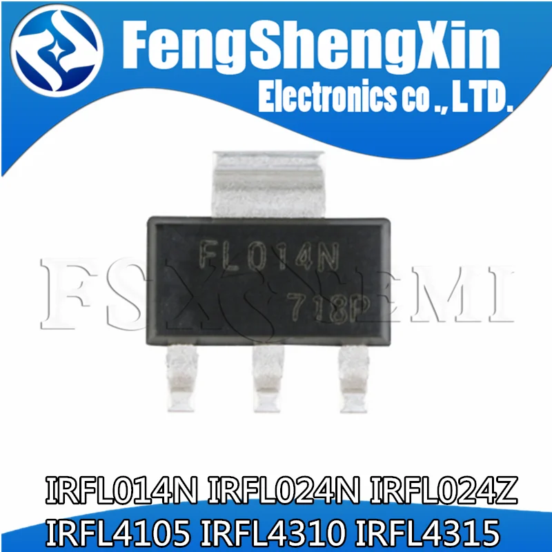 10pcs IRFL014N  IRFL024N IRFL024Z IRFL4105 IRFL4310 IRFL4315 SOT-223  Power MOSFET FL014N FL024N FL024Z FL4105 FL4310 FL4315