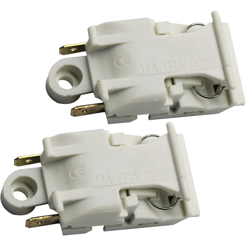 2PCS Electric Kettle Thermostat Switch Replace Your Damaged Thermostat 16A 250V White Easy Replacement Process